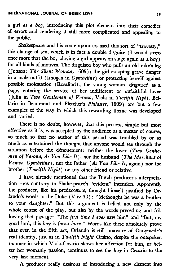 International Journal of Greek Love, Vol.1 No.1, 1965, page 19