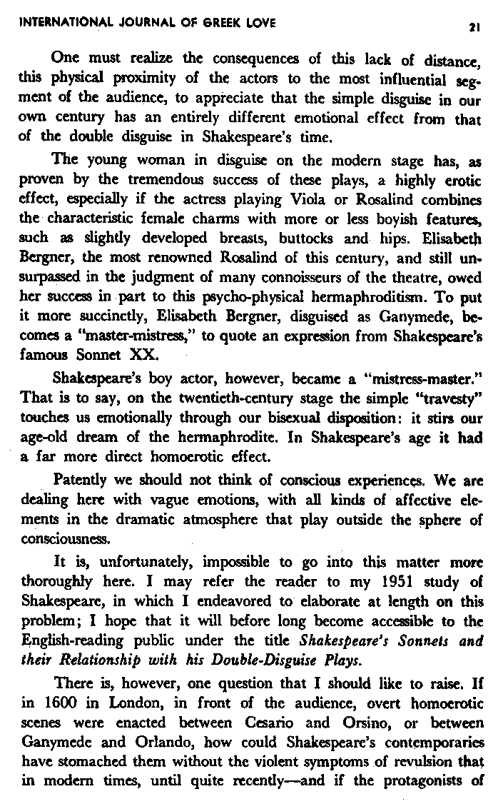 International Journal of Greek Love, Vol.1 No.1, 1965, page 21