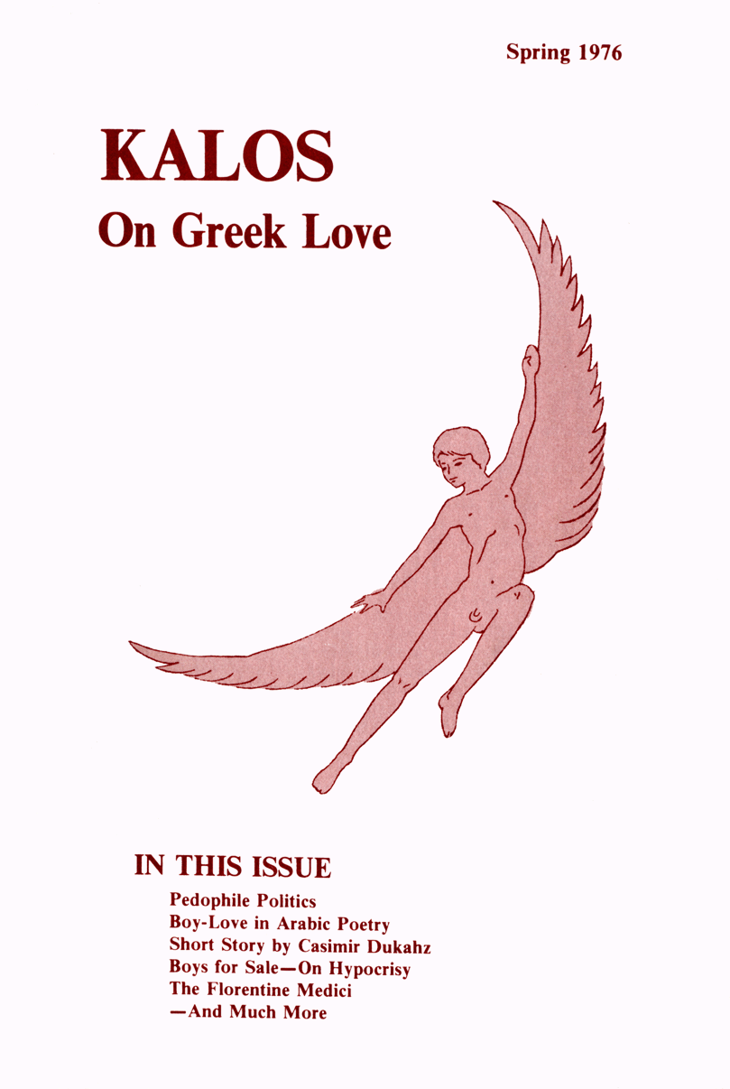 Kalos - On Greek Love, Vol.1 No.1, 1976 cover page
