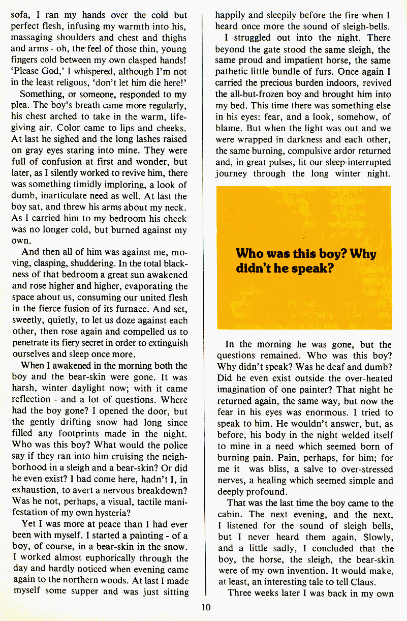 PAN - A Magazine About Boy-Love, Number 1 [Vol.1 No.1], June 1979, page 10