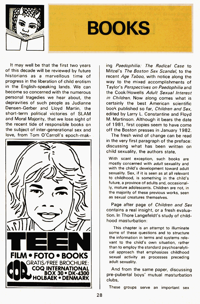 PAN - A Magazine About Boy-Love, Number 11, March 1982, page 28