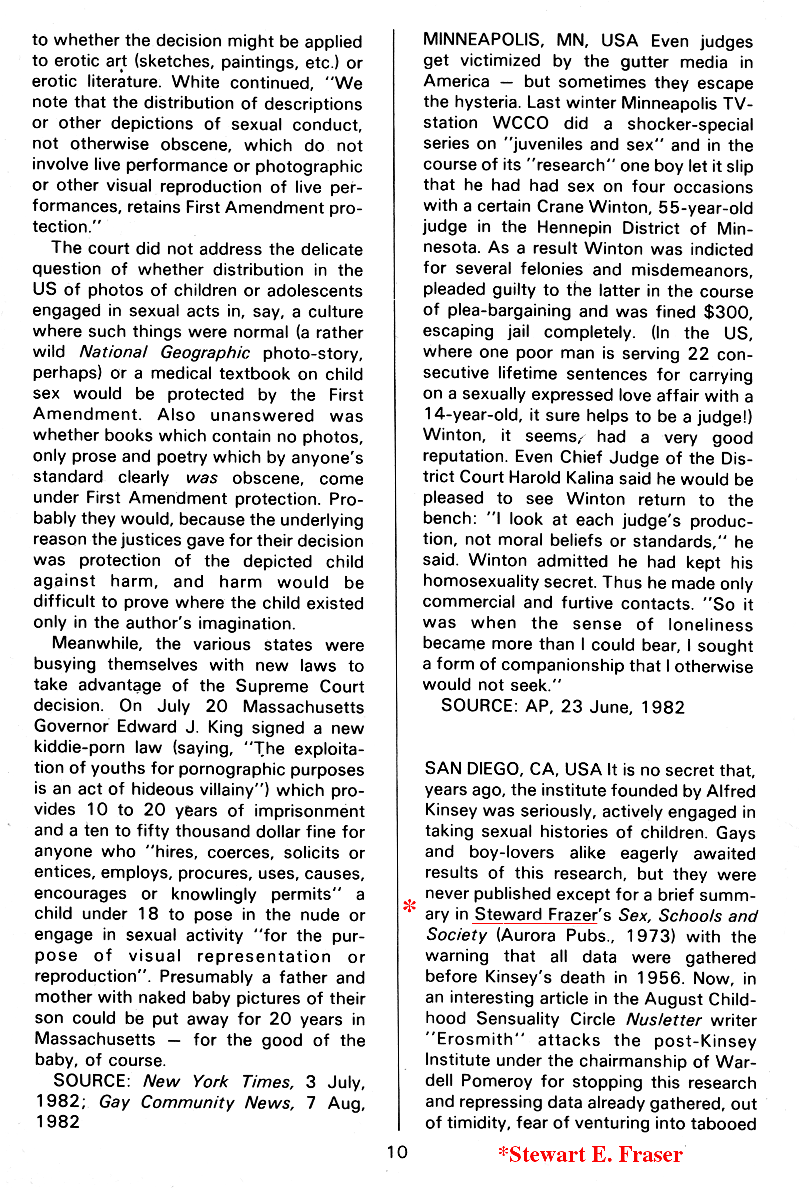 P.A.N. - Paedo Alert News, Number 13, October 1982, page 10