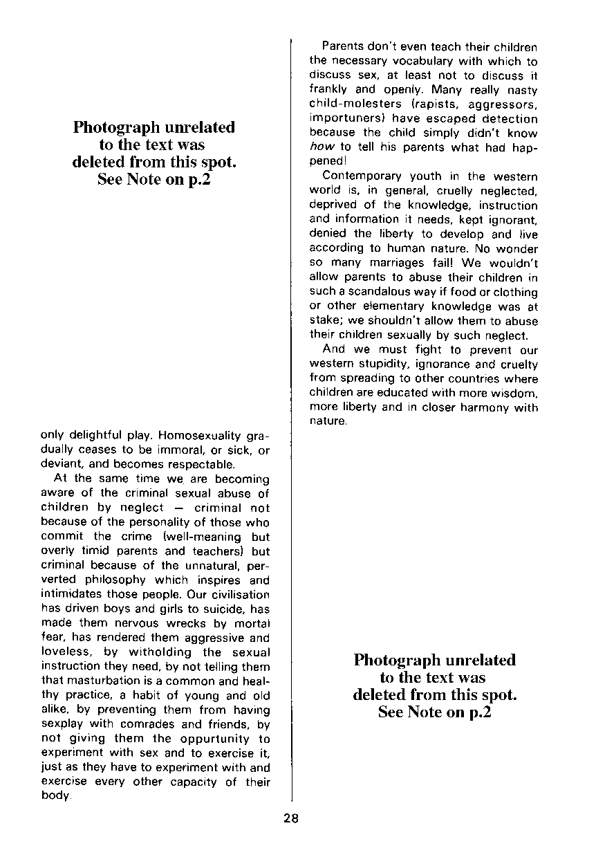P.A.N. - Paedo Alert News, Number 13, October 1982, page 28