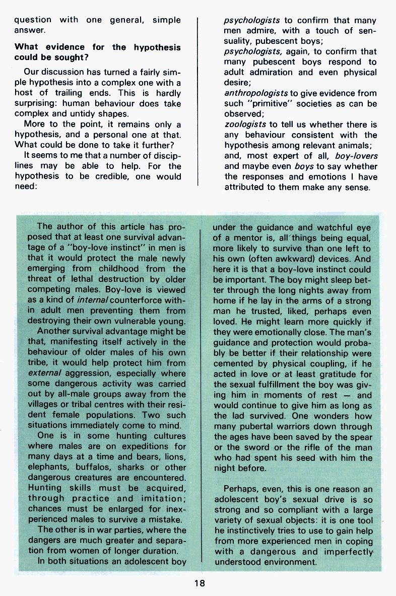 P.A.N. - Paedo Alert News, Number 14, December 1982, page 18