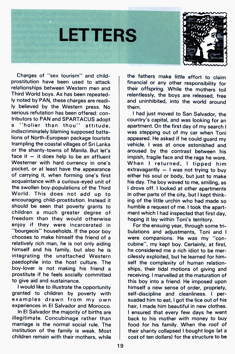 P.A.N. - Paedo Alert News, Number 14, December 1982, page 19
