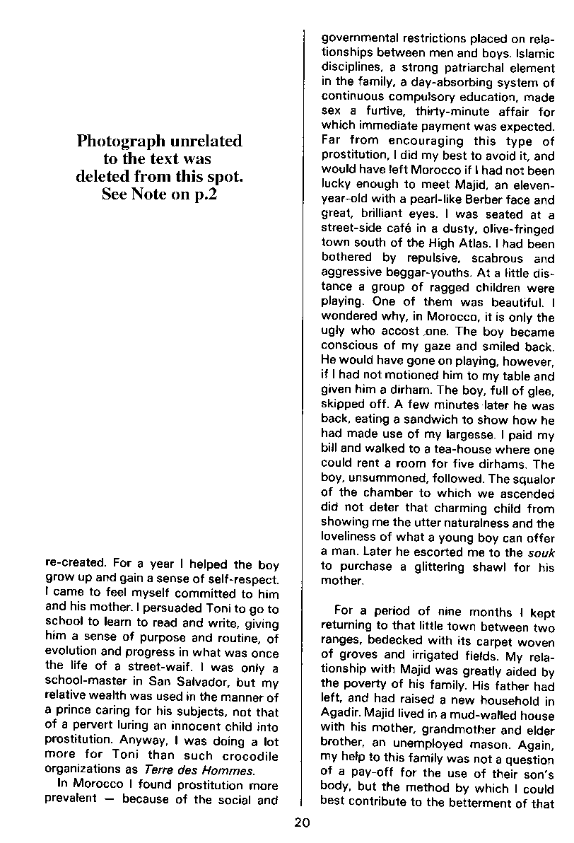 P.A.N. - Paedo Alert News, Number 14, December 1982, page 20