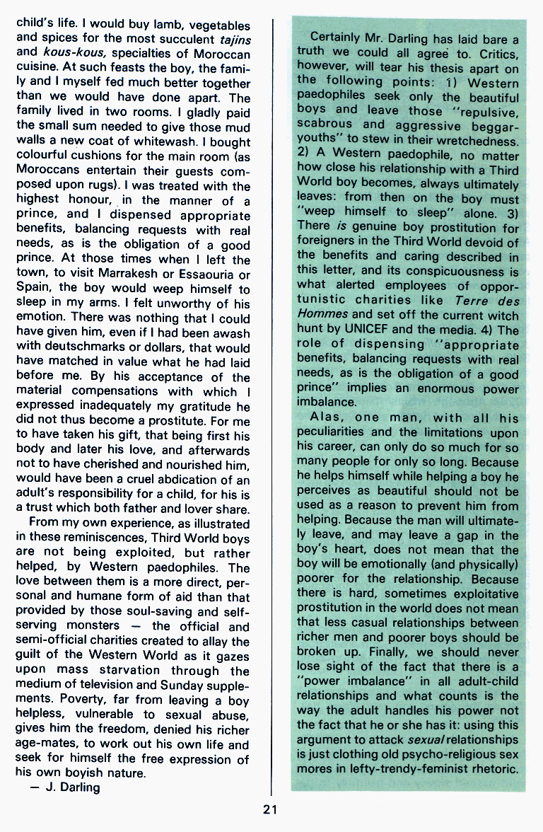 P.A.N. - Paedo Alert News, Number 14, December 1982, page 21