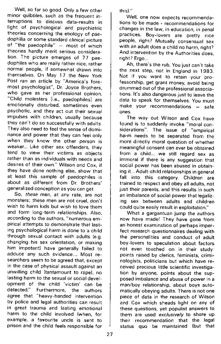 P.A.N. - Paedo Alert News, Number 16, July 1983, page 27