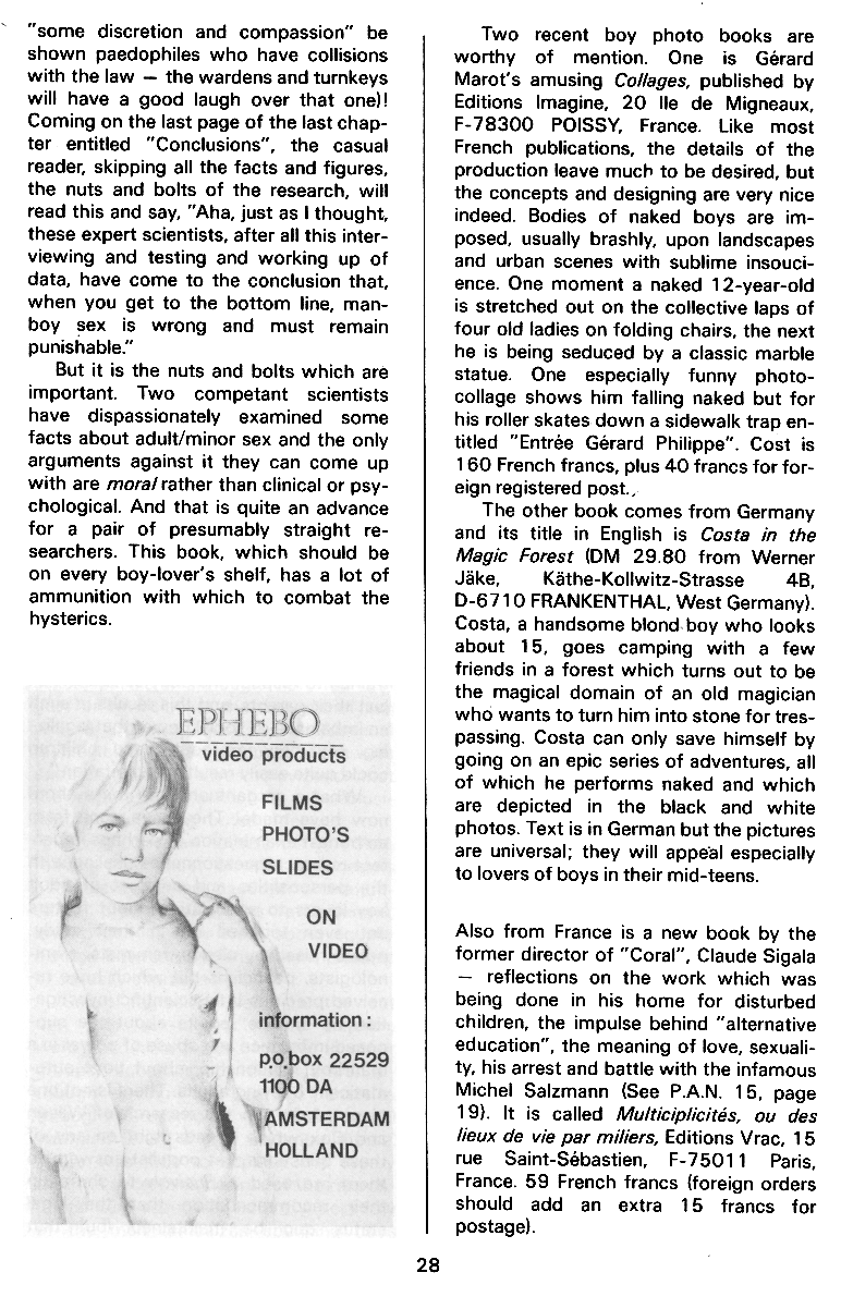 P.A.N. - Paedo Alert News, Number 16, July 1983, page 28