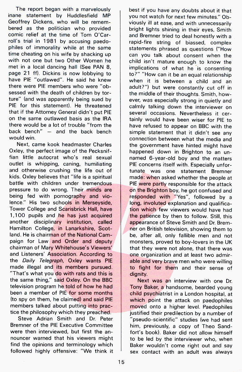 P.A.N. - Paedo Alert News, Number 17, October 1983, page 15