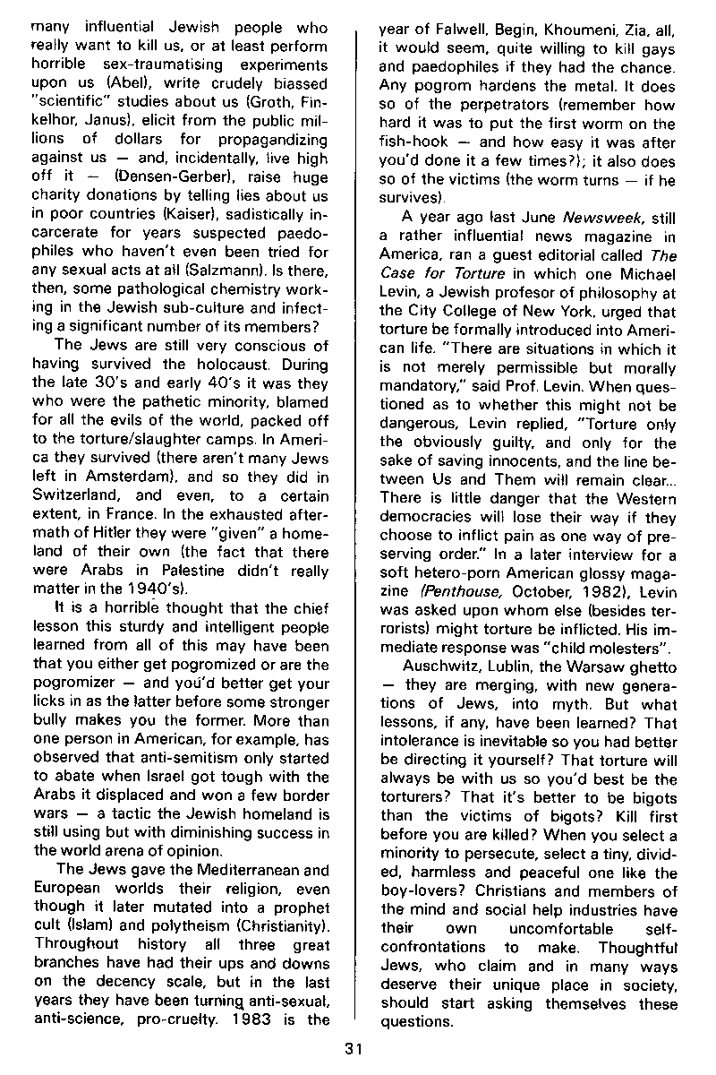 P.A.N. - Paedo Alert News, Number 17, October 1983, page 31