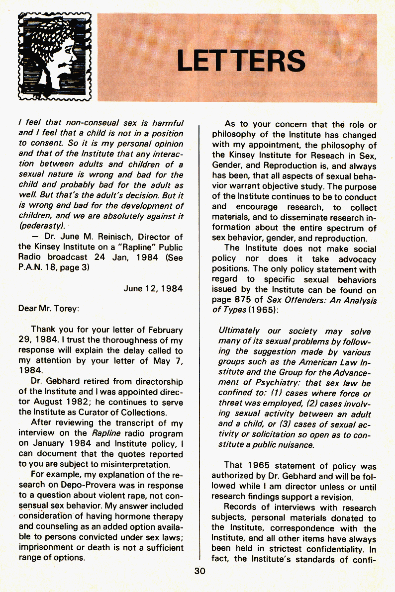 P.A.N. - Paedo Alert News, Number 19, July 1984, page 30