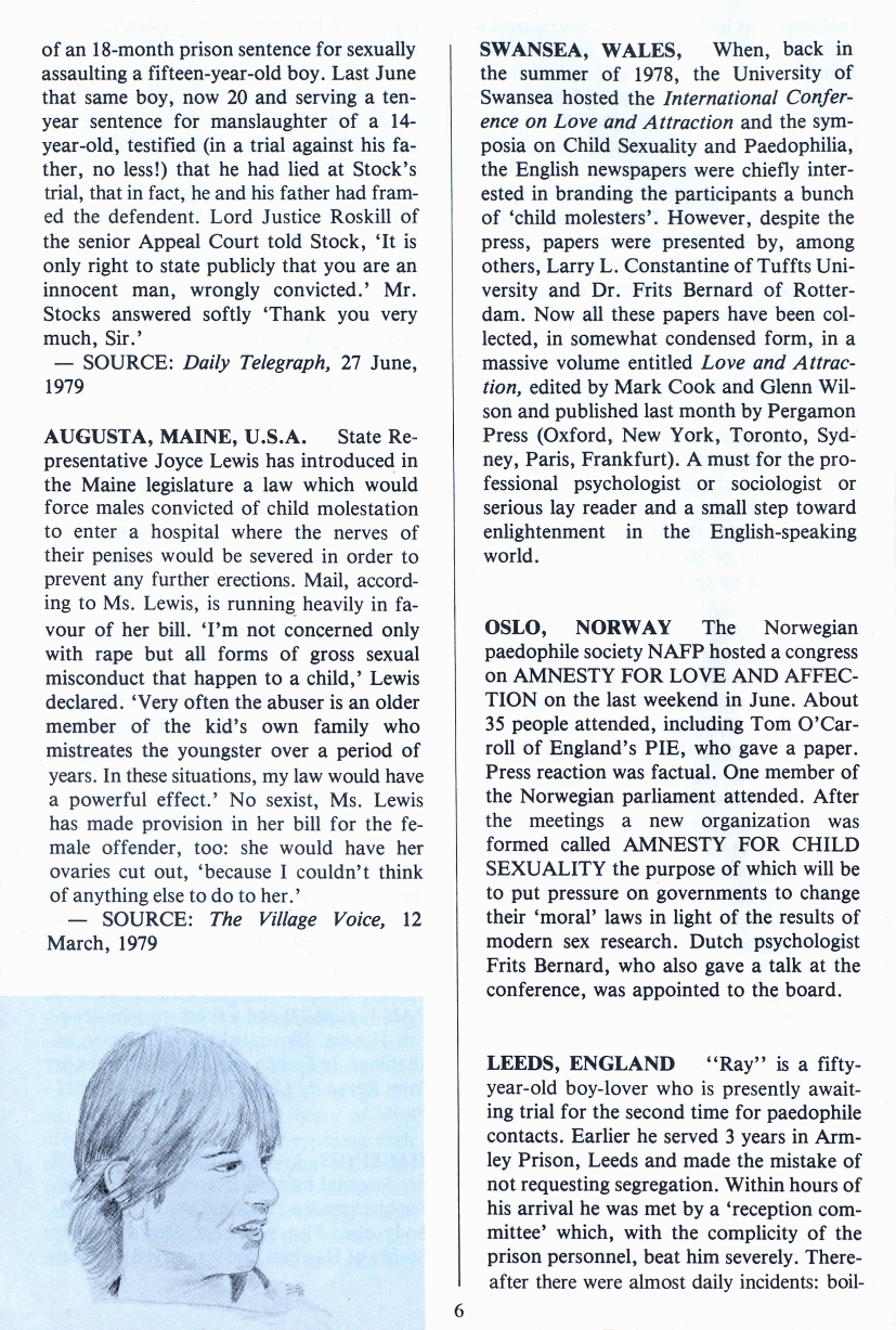 PAN - A Magazine About Boy-Love, Number 2 [Vol.1 No.2], August 1979, page 6
