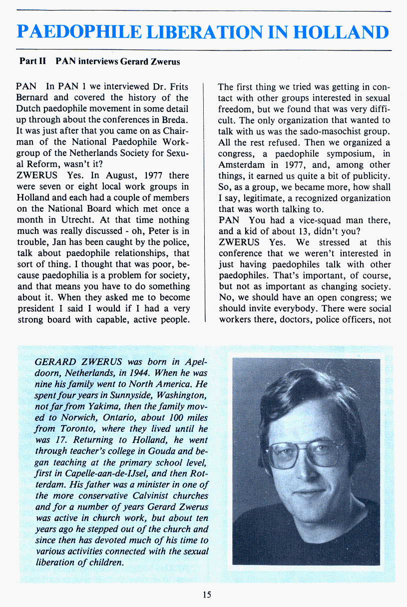 PAN - A Magazine About Boy-Love, Number 2 [Vol.1 No.2], August 1979, page 15