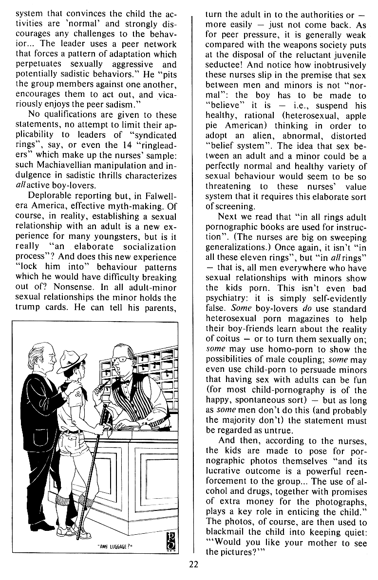 P.A.N. - Paedo Alert News, Number 20, October 1984, page 22