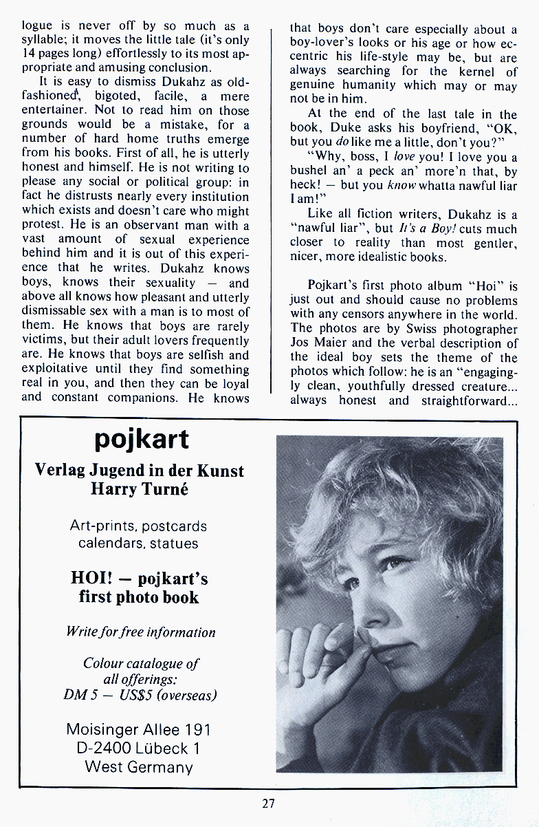 P.A.N. - Paedo Alert News, Number 20, October 1984, page 27