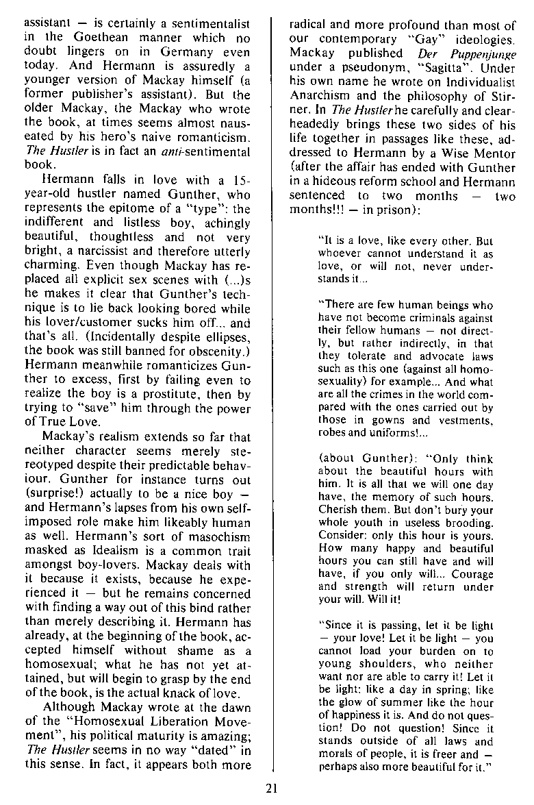 P.A.N. - Paedo Alert News, Number 21, December 1985, page 21