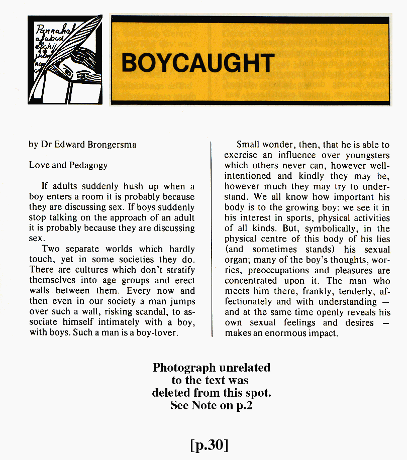 P.A.N. - Paedo Alert News, Number 21, December 1985, page 30
