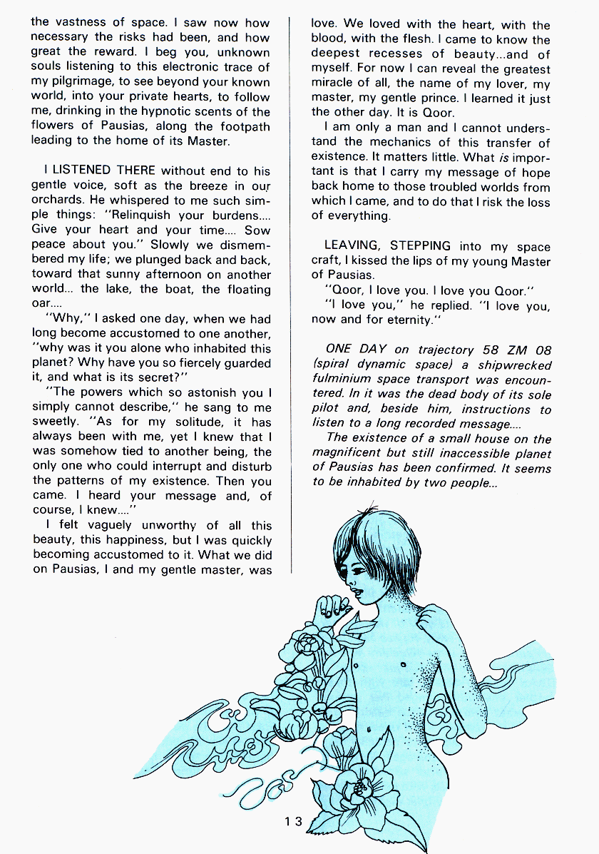 PAN - A Magazine About Boy-Love, Number 4, February 1980, page 13