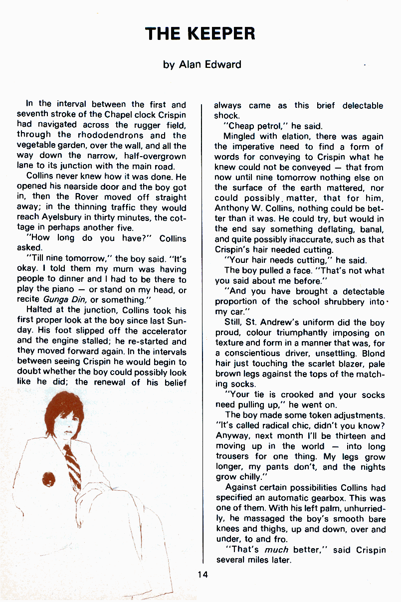 PAN - A Magazine About Boy-Love, Number 9, July 1981, page 14