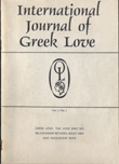 International Journal of Greek Love Vol.1, No.1 cover