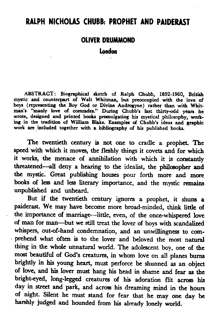 International Journal of Greek Love, Vol.1 No.1, 1965, page 5