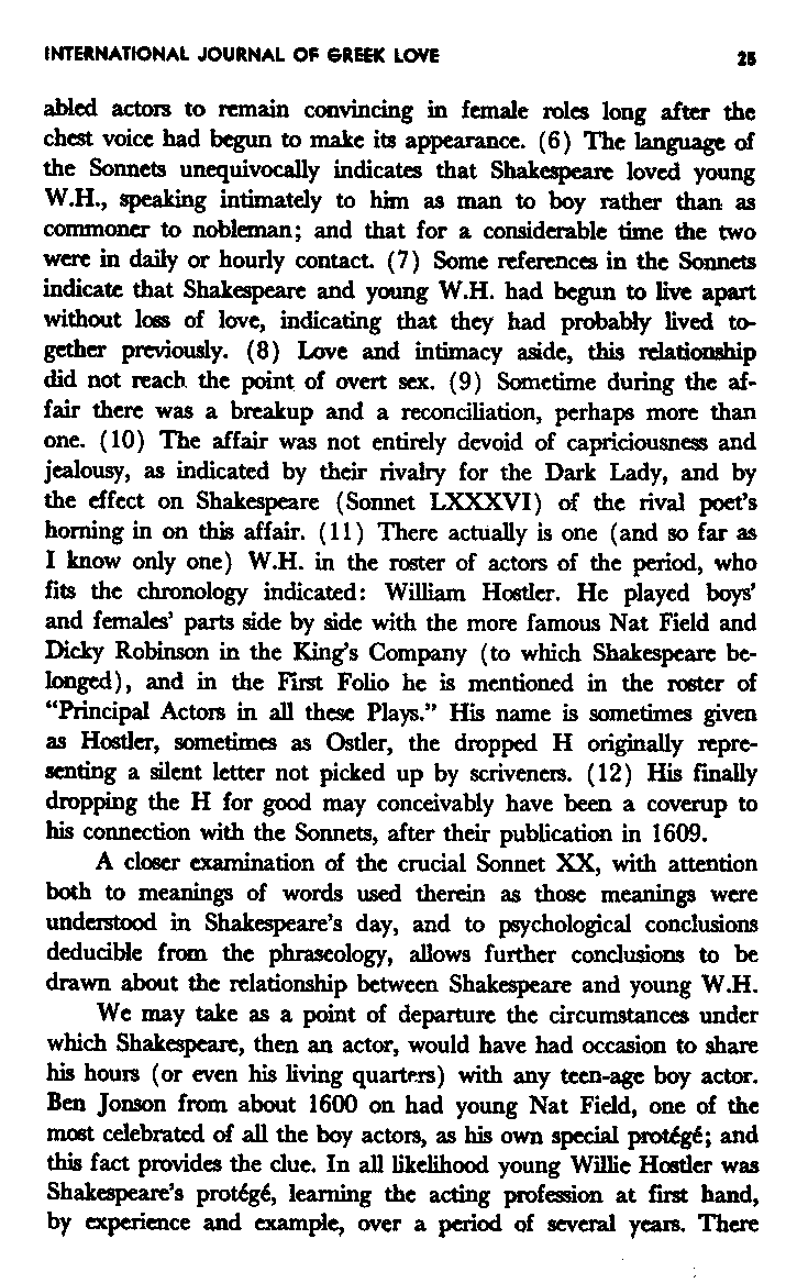 International Journal of Greek Love, Vol.1 No.1, 1965, page 25