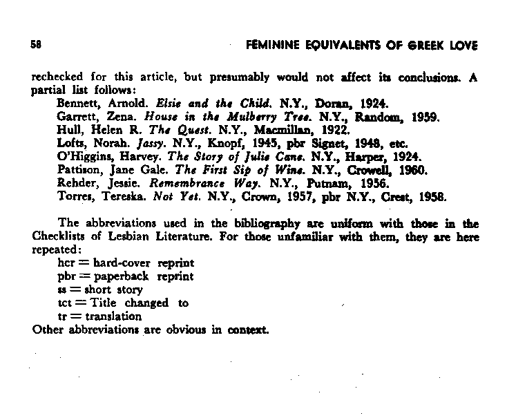 International Journal of Greek Love, Vol.1 No.1, 1965, page 58