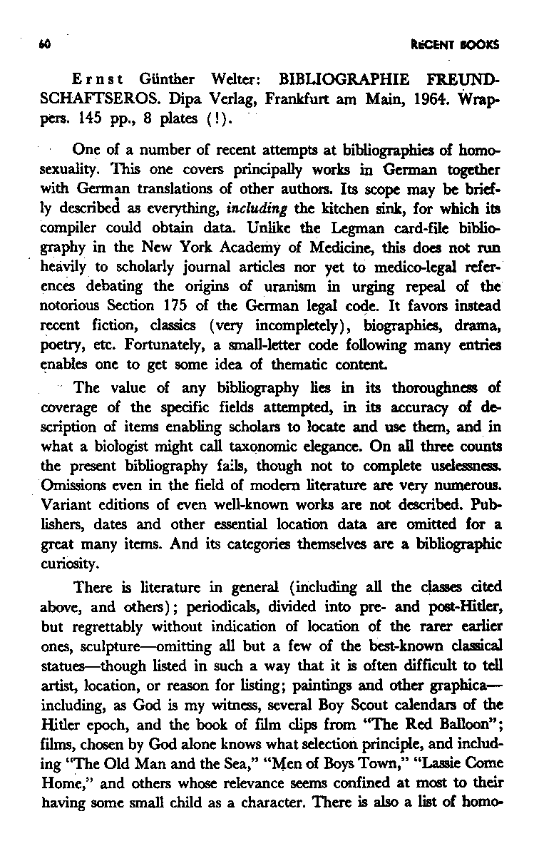 International Journal of Greek Love, Vol.1 No.1, 1965, page 60