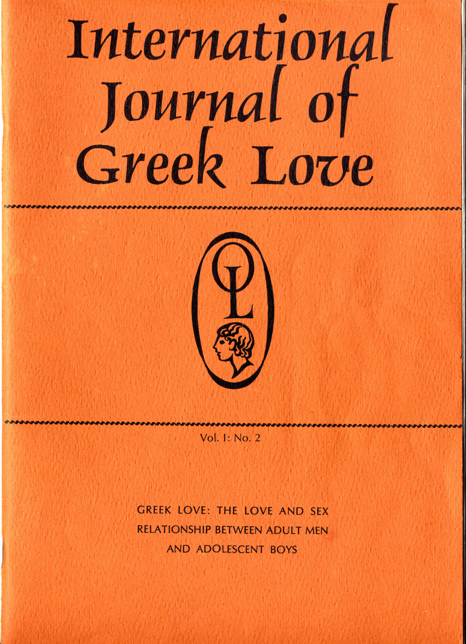 International Journal of Greek Love, Vol.1 No.2, 1966 cover page