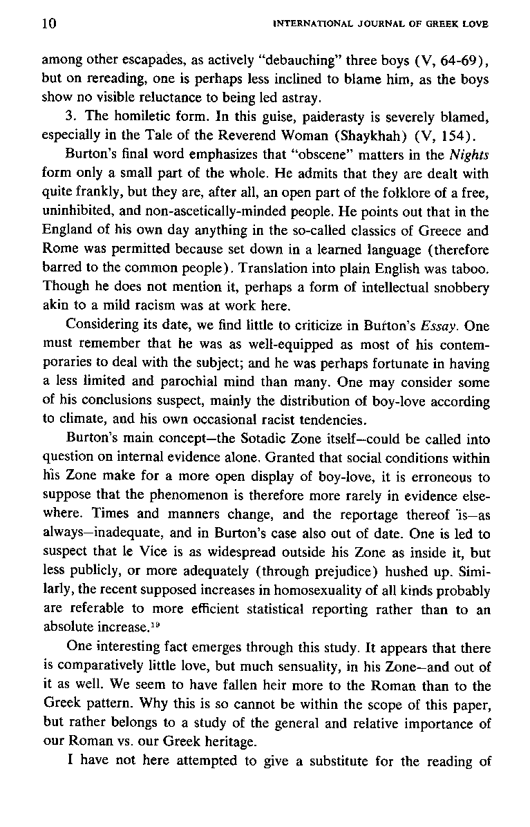 International Journal of Greek Love, Vol.1 No.2, 1966, page 10