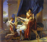 Jacques Louis David: Sapho, Phaon et l'Amour