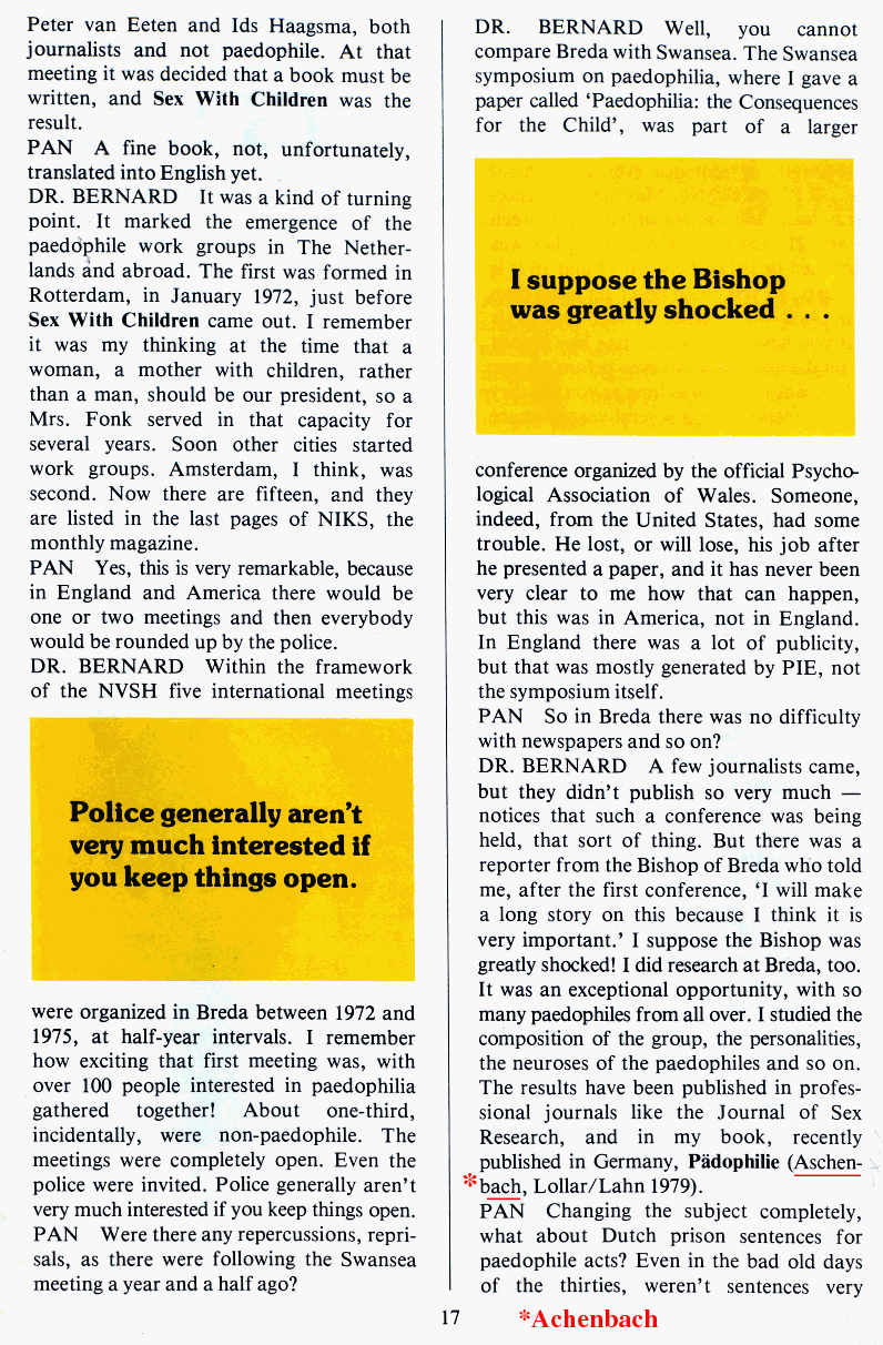 PAN - A Magazine About Boy-Love, Number 1 [Vol.1 No.1], June 1979, page 17