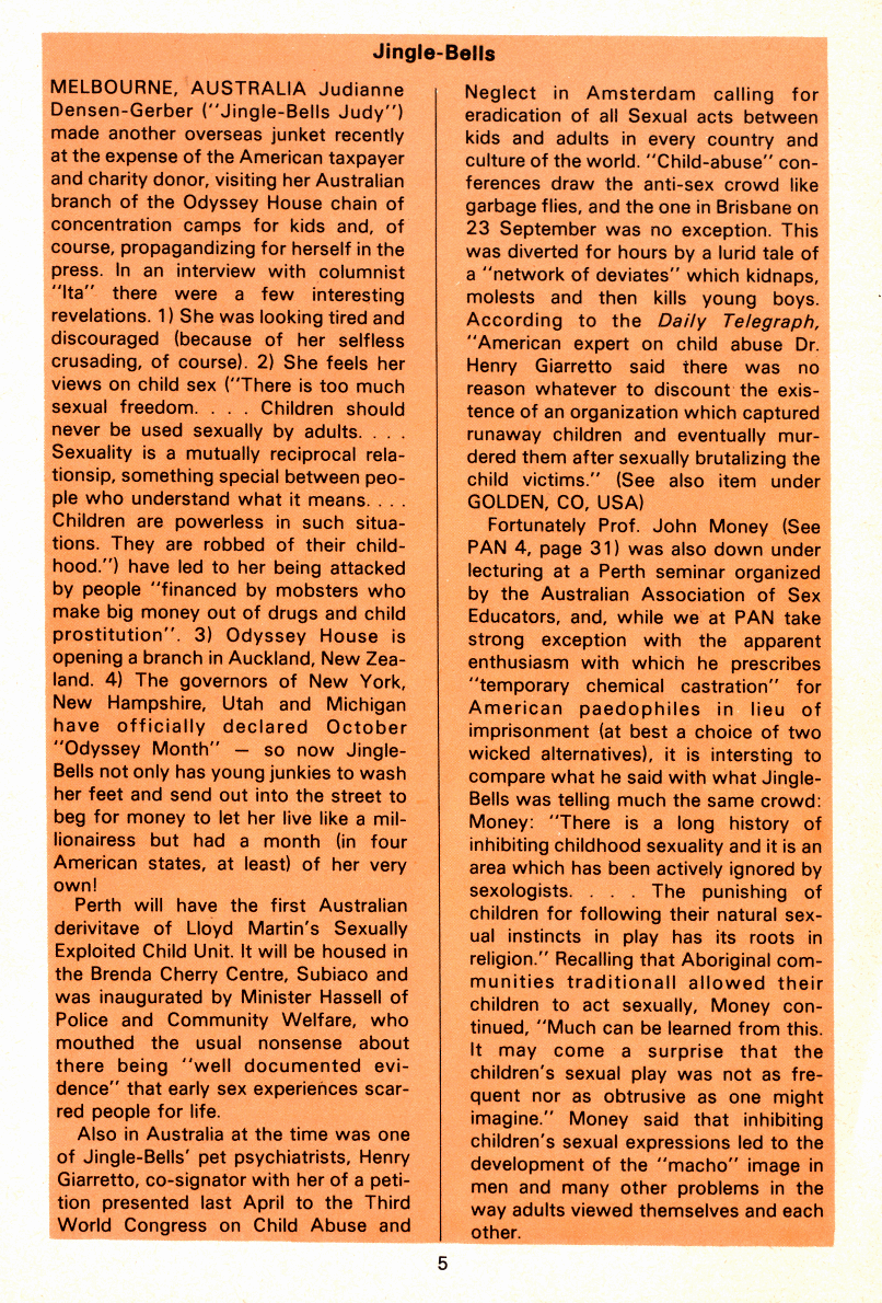 PAN - A Magazine About Boy-Love, Number 10, December 1981, page 5