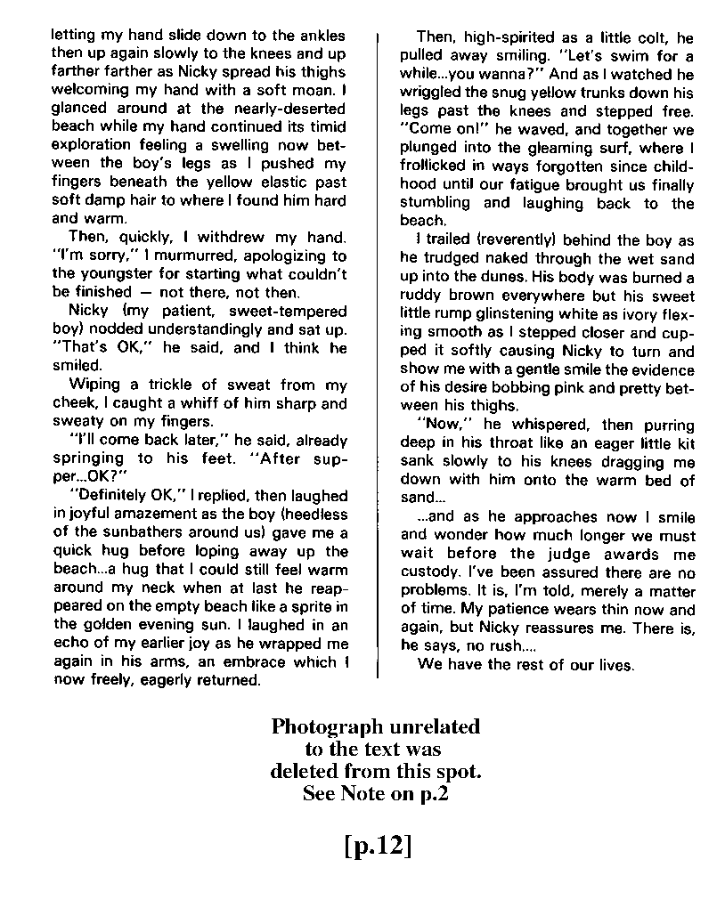 P.A.N. - Paedo Alert News, Number 14, December 1982, page 12