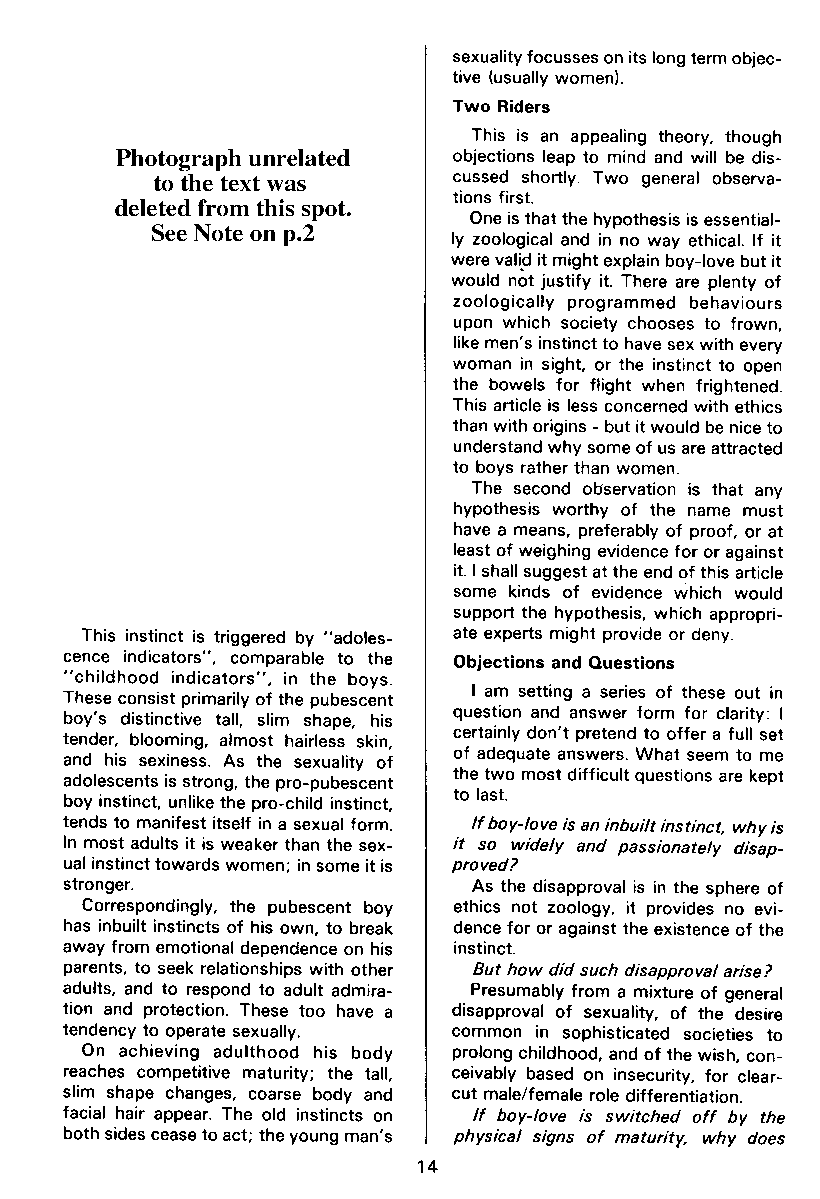 P.A.N. - Paedo Alert News, Number 14, December 1982, page 14
