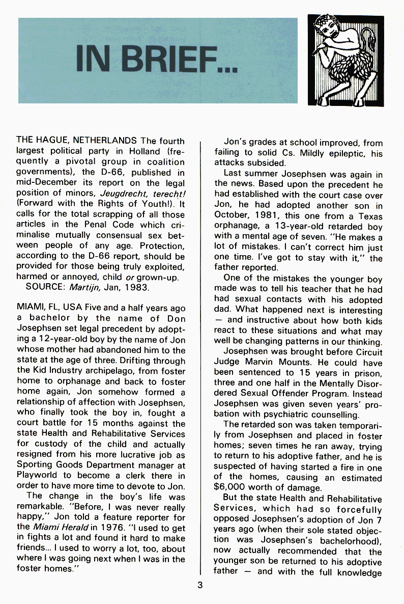 P.A.N. - Paedo Alert News, Number 15, March 1983, page 3