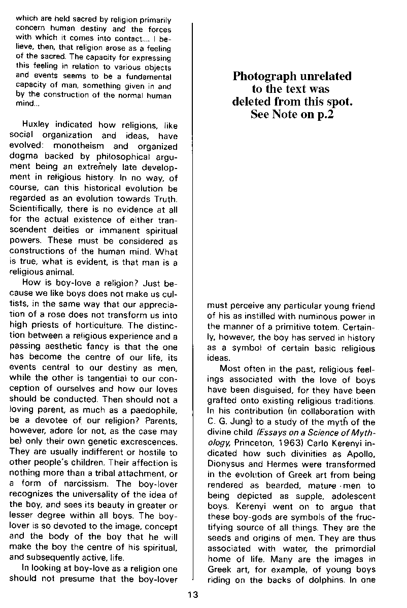 P.A.N. - Paedo Alert News, Number 16, July 1983, page 13