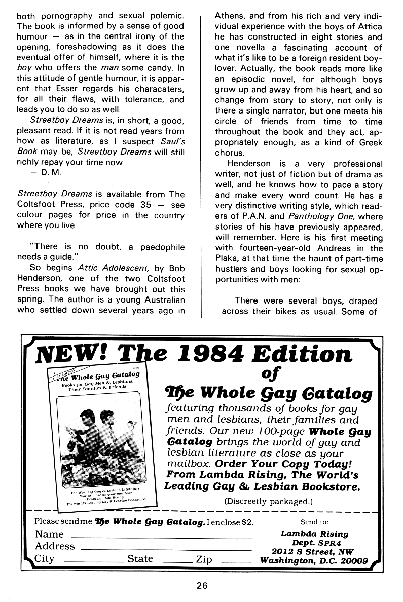 P.A.N. - Paedo Alert News, Number 19, July 1984, page 26