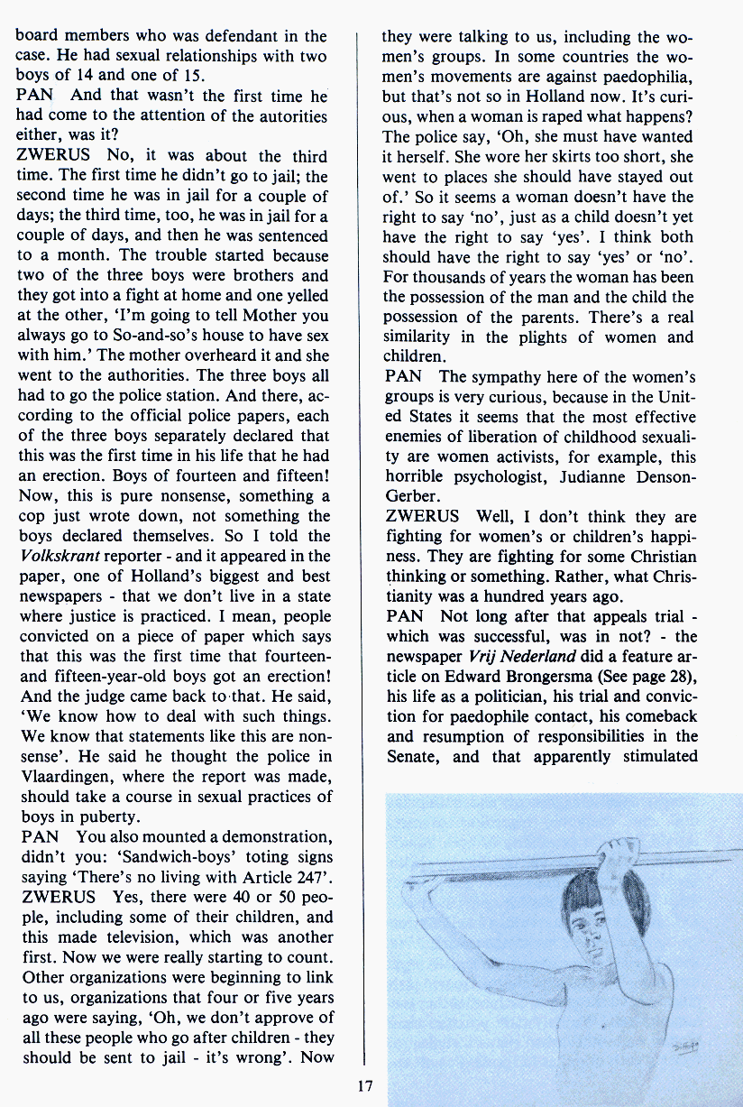 PAN - A Magazine About Boy-Love, Number 2 [Vol.1 No.2], August 1979, page 17