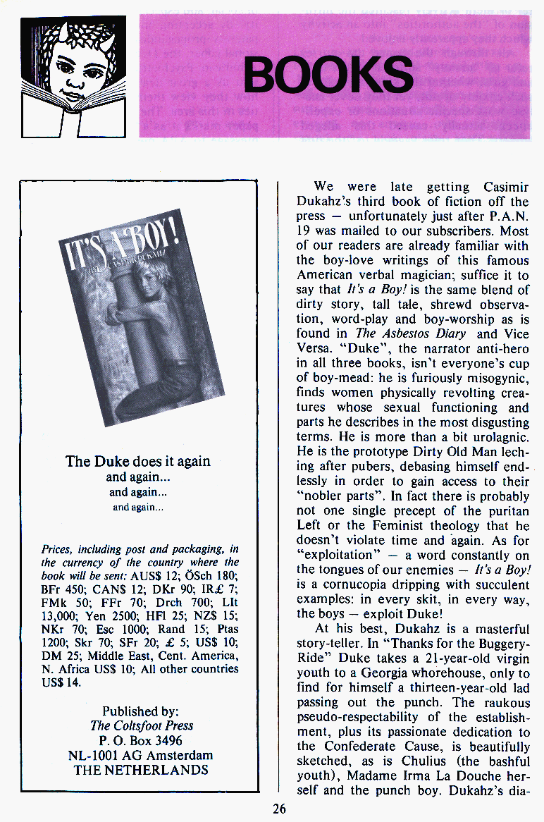 P.A.N. - Paedo Alert News, Number 20, October 1984, page 26