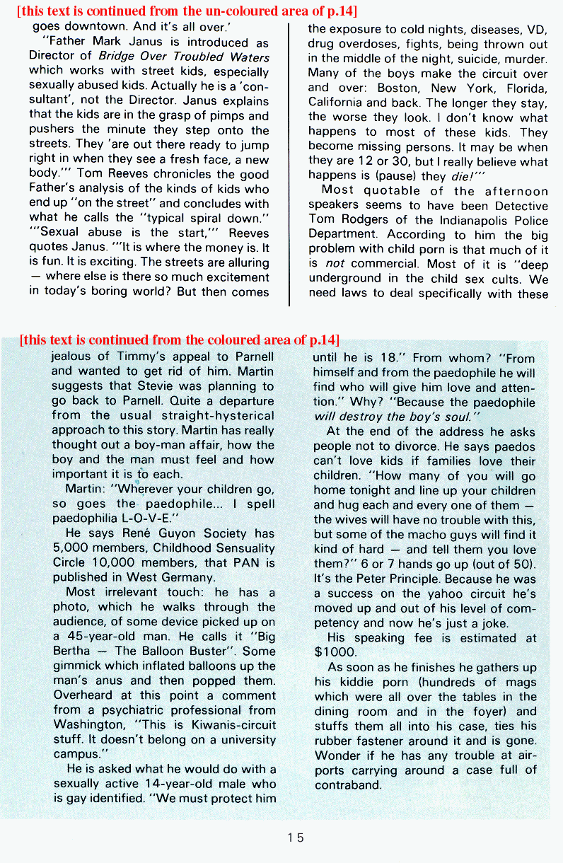 PAN - A Magazine About Boy-Love, Number 8, April 1981, page 15